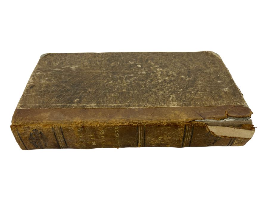 Antique 1837 French Hardcover Book Explanation From The Christian Doctrine By Mr. Jean Couturier [Photo 1]