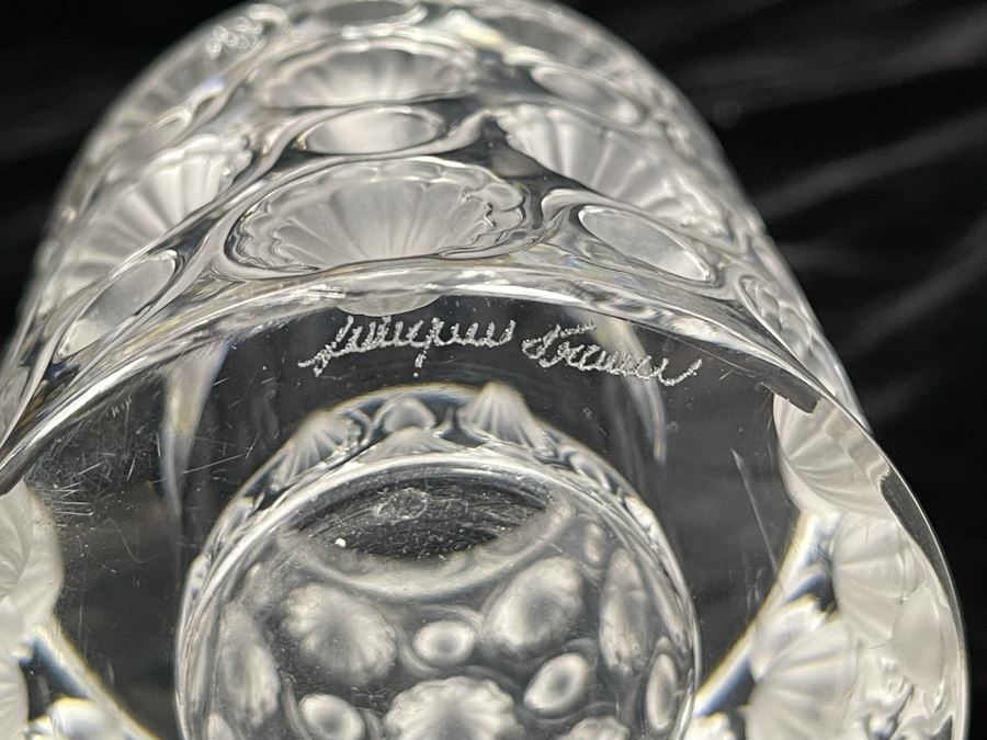 Lalique France Crystal Pencil Cigarette Holder 3W X 3H [Photo 5]