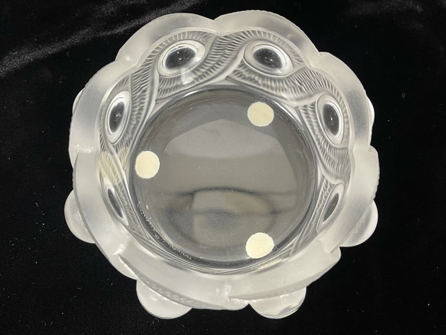 Lalique France Crystal Trinket Dish 4W X 1.75H [Photo 5]