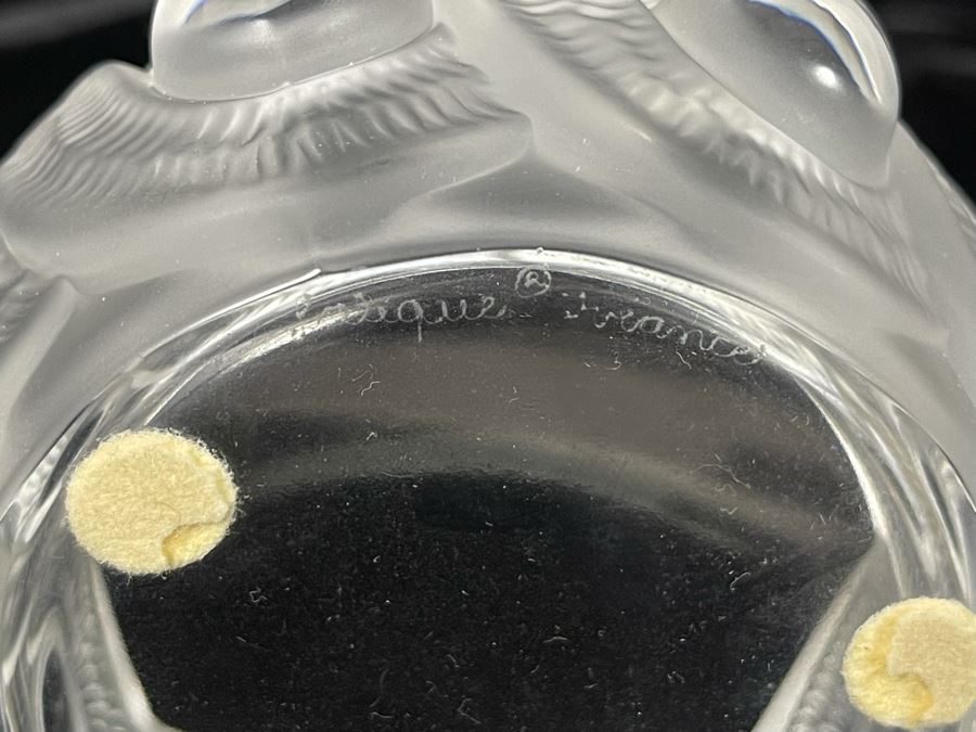 Lalique France Crystal Trinket Dish 4W X 1.75H [Photo 8]