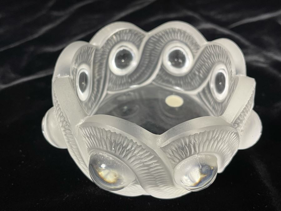 Lalique France Crystal Trinket Dish 4W X 1.75H [Photo 6]