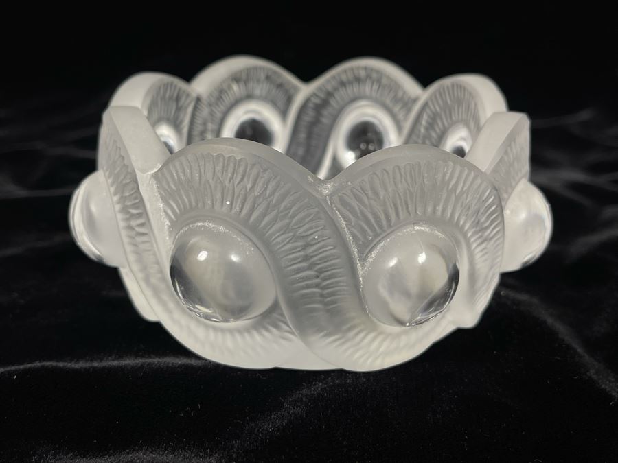 Lalique France Crystal Trinket Dish 4W X 1.75H [Photo 2]