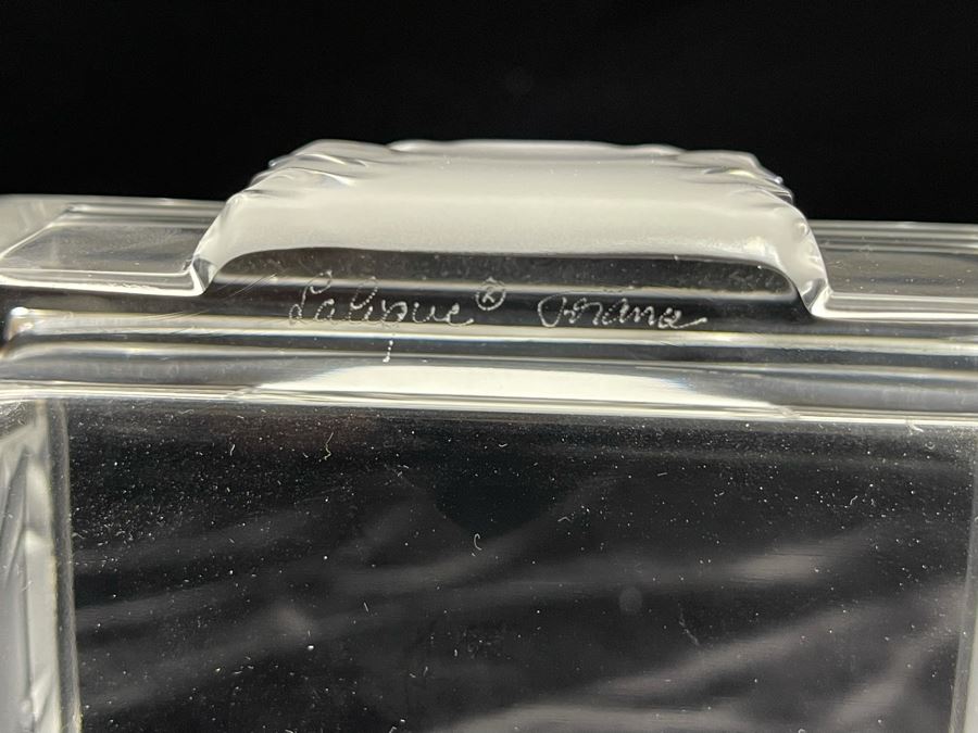 Lalique France Crystal Box 5W X 4D [Photo 6]
