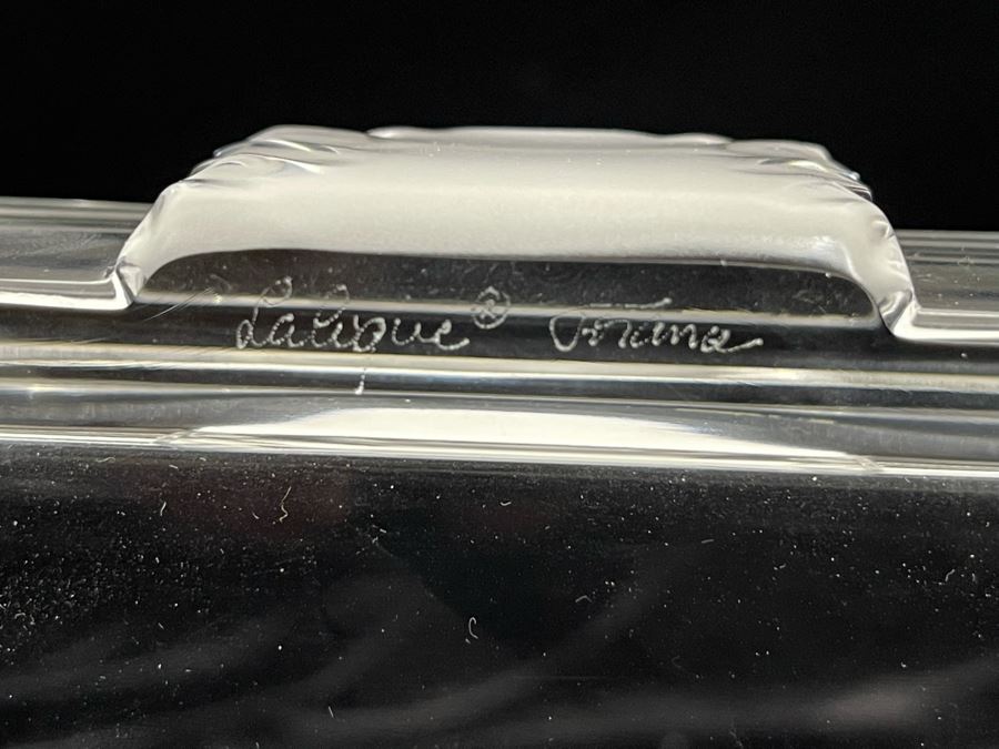 Lalique France Crystal Box 5W X 4D [Photo 7]
