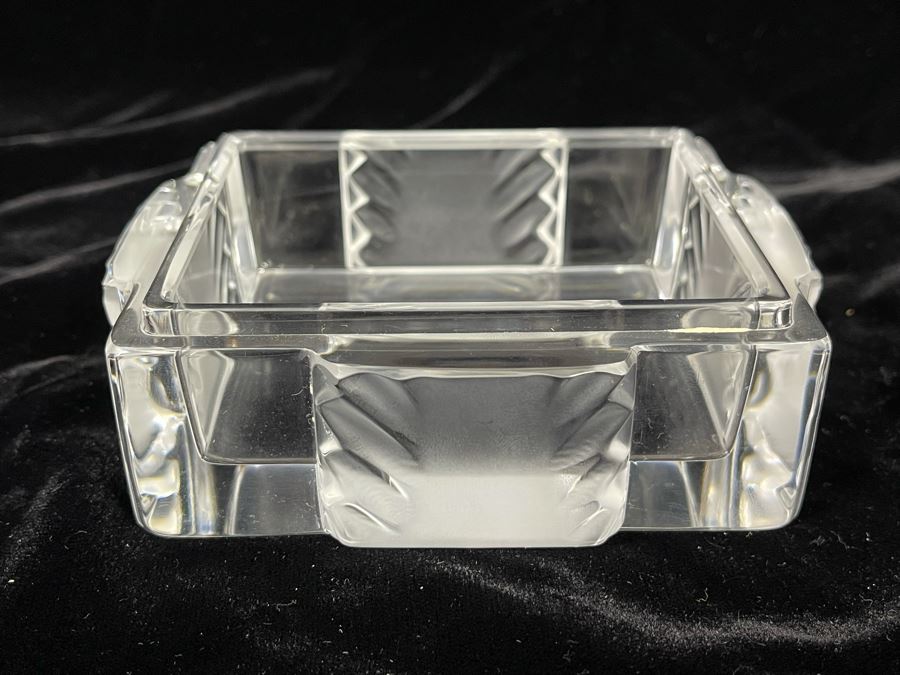 Lalique France Crystal Box 5W X 4D [Photo 2]