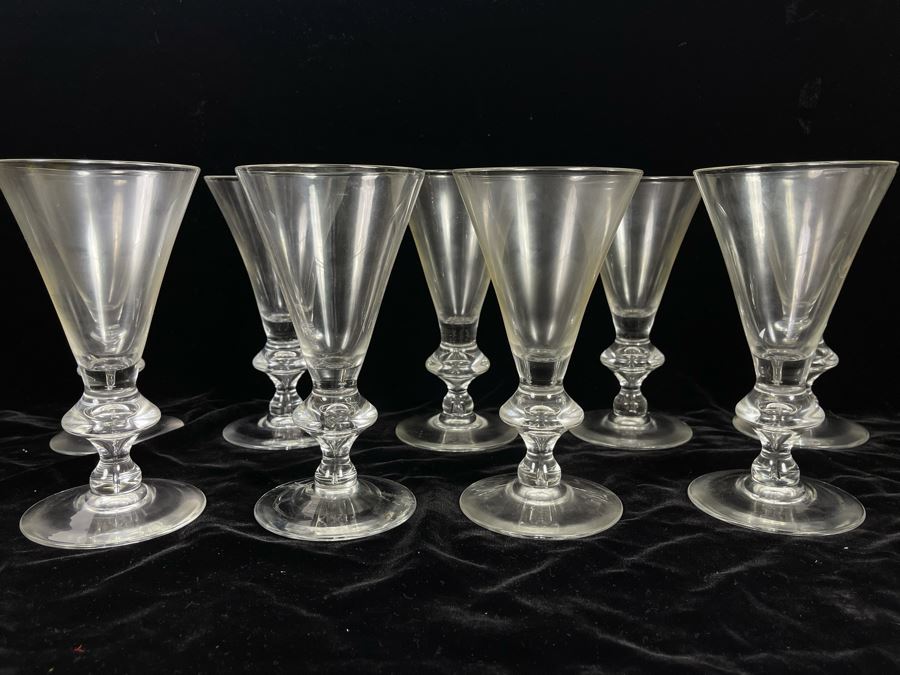 Nine Steuben Stemware Glasses 7.25H [Photo 2]