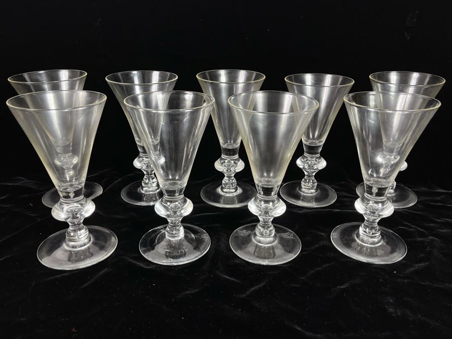 Nine Steuben Stemware Glasses 7.25H [Photo 3]