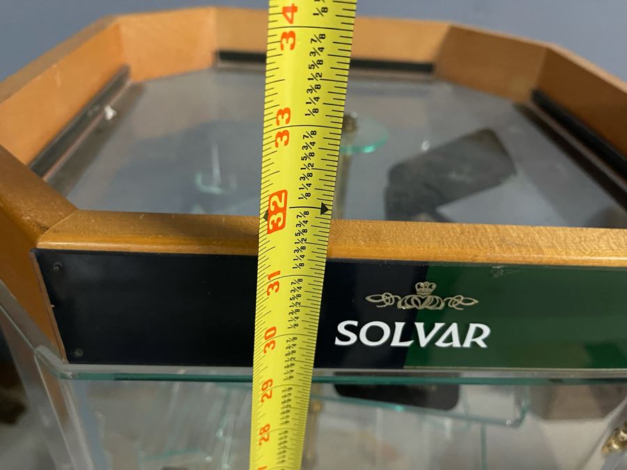 Solvar Jewelry Rotating Display Case With Pair Of Money Clips 16.5W X 31.5H [Photo 11]