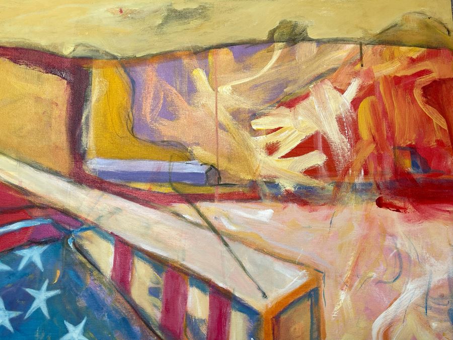 Original Jean Klafs Acrylic Painting On Canvas Titled “Fidelity” 36 X 48 [Photo 5]