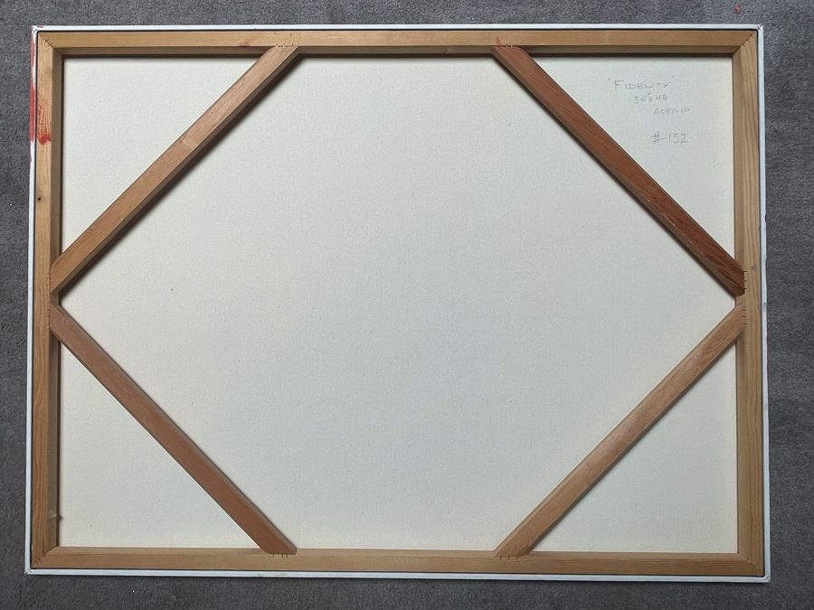 Original Jean Klafs Acrylic Painting On Canvas Titled “Fidelity” 36 X 48 [Photo 7]