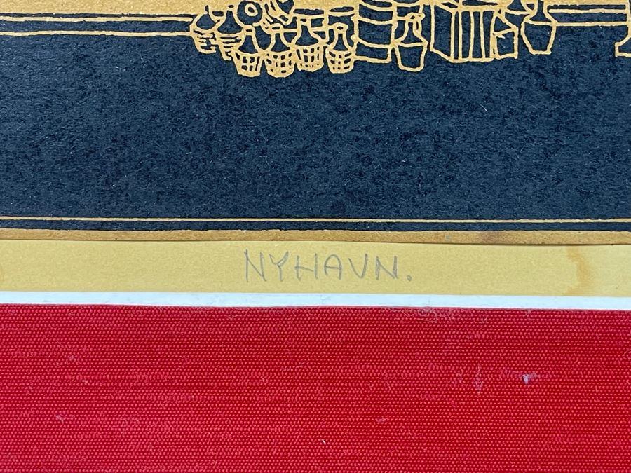 Vintage 1967 Denmark Diptych Print By Saro 29.5 X 12 [Photo 6]