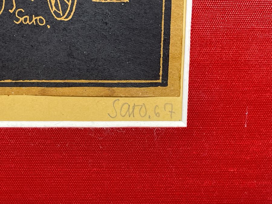 Vintage 1967 Denmark Diptych Print By Saro 29.5 X 12 [Photo 5]