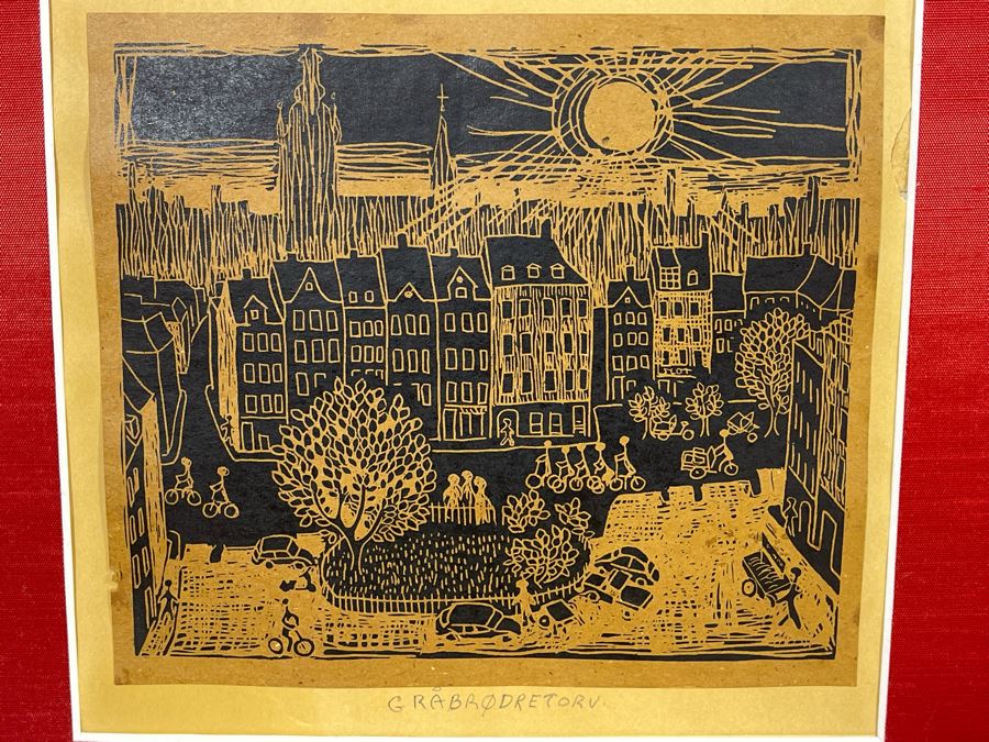 Vintage 1967 Denmark Diptych Print By Saro 29.5 X 12 [Photo 8]