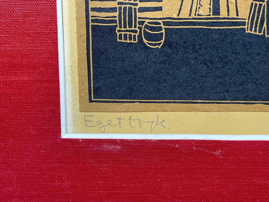 Vintage 1967 Denmark Diptych Print By Saro 29.5 X 12 [Photo 7]