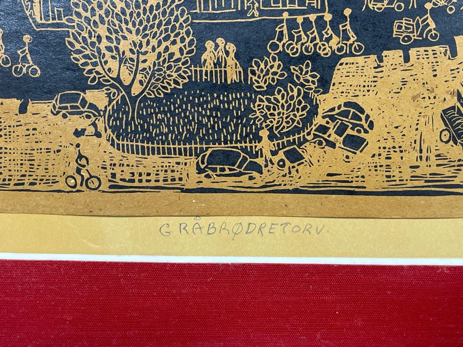 Vintage 1967 Denmark Diptych Print By Saro 29.5 X 12 [Photo 9]