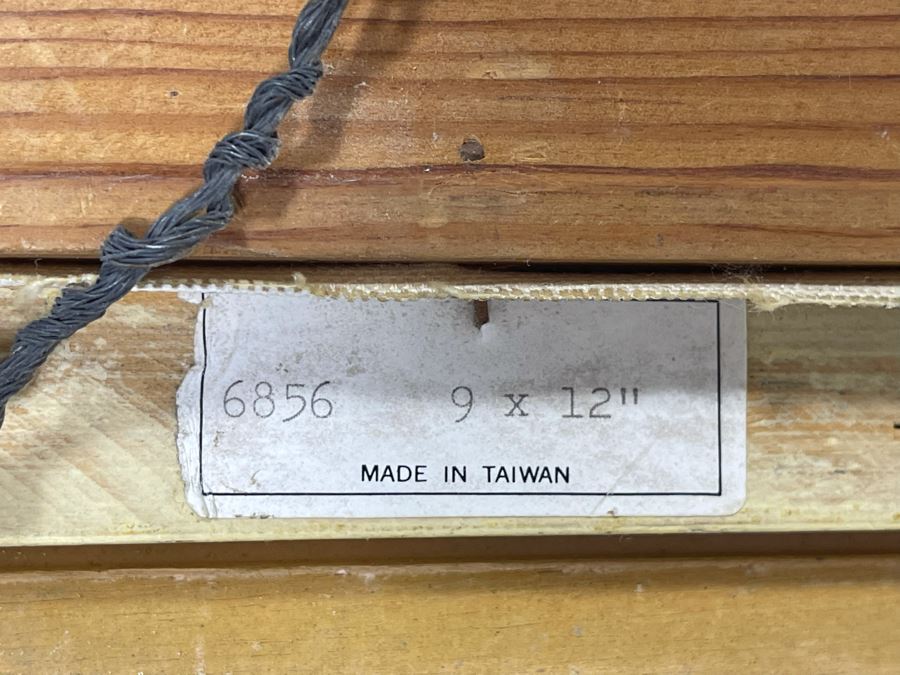 JUST ADDED - Original Joseph Holbrook Painting On Canvas Titled “Play Ball” 1984 9 X 12 [Photo 11]