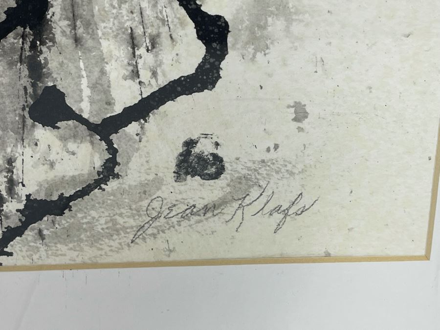 Original Jean Klafs Abstract Watercolor Painting Titled “Horsing Around” Framed 29 X 22 [Photo 6]