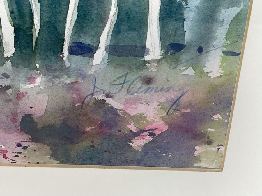 Original San Diego Watercolor Painting Of Old Point Loma Lighthouse By Fleming Framed 28 X 20.5 [Photo 8]