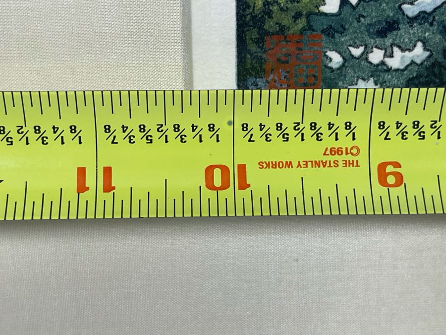 Toshi Yoshida (1911-1995) Japanese Woodblock Print Framed  [Photo 10]