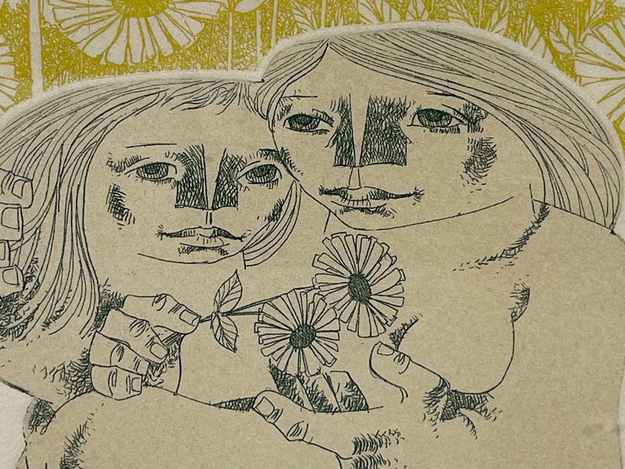 Hand Signed Limited Edition Print Titled “Maternidad” Framed 7 X 9 [Photo 8]