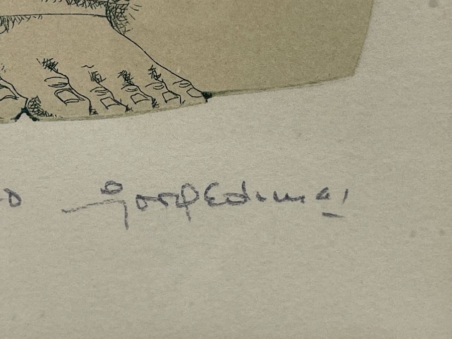 Hand Signed Limited Edition Print Titled “Maternidad” Framed 7 X 9 [Photo 5]