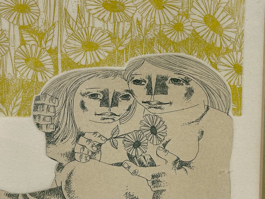 Hand Signed Limited Edition Print Titled “Maternidad” Framed 7 X 9 [Photo 9]