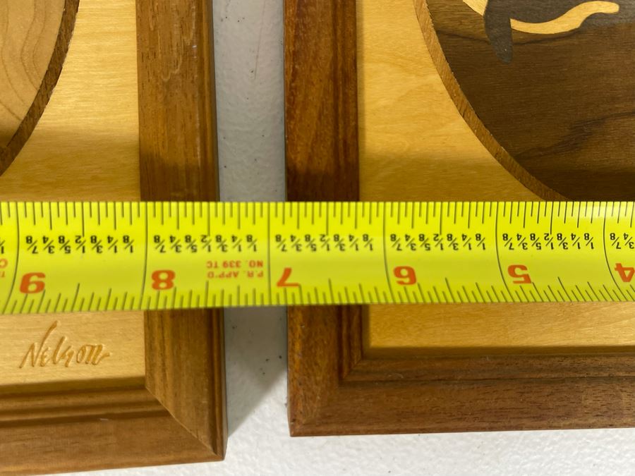 Set Of Three Hudson River Inlay Ocean Artwork By Nelson 7 X 10 [Photo 7]