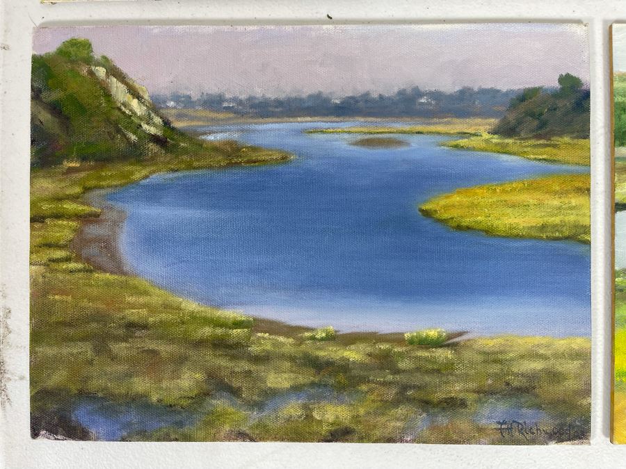 Set Of Four Local North County San Diego Plein Air Paintings Various Sizes 9 X 12 [Photo 3]