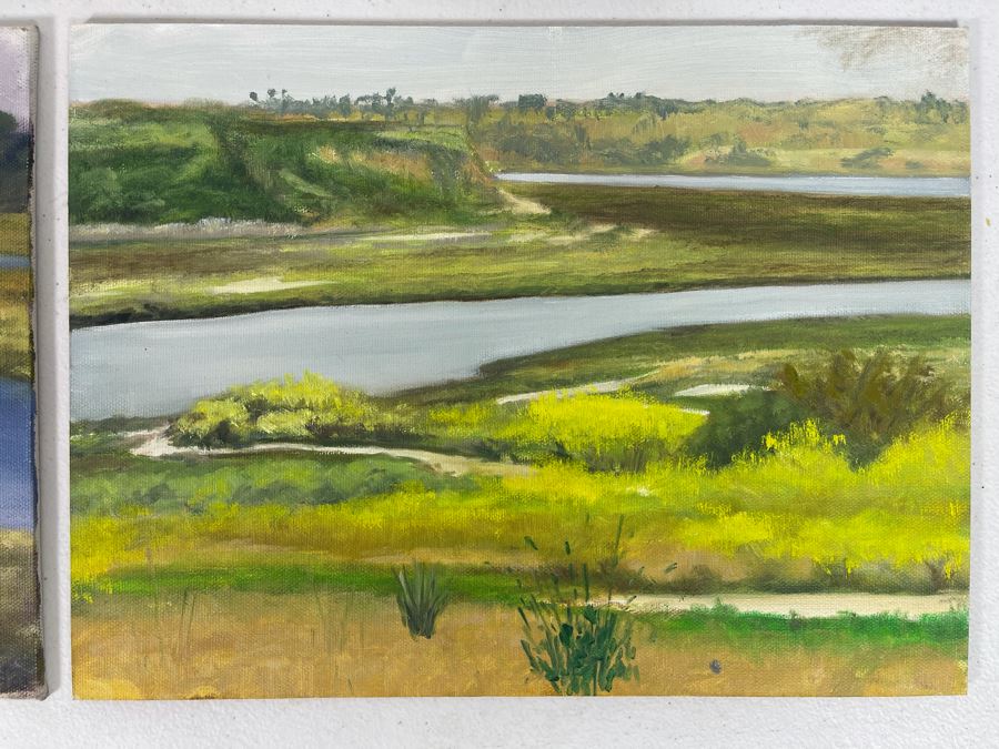 Set Of Four Local North County San Diego Plein Air Paintings Various Sizes 9 X 12 [Photo 2]