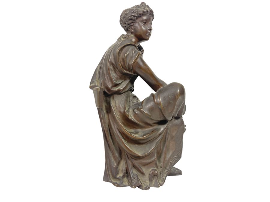 Antique Leon Pilet Bronze Sculpture Signed L. Pilet 9H [Photo 3]