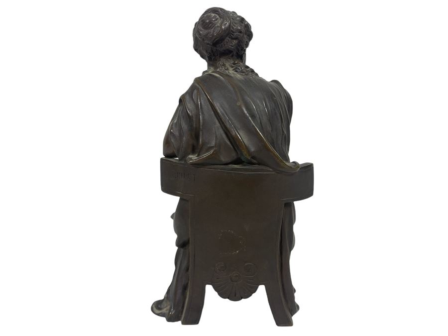 Antique Leon Pilet Bronze Sculpture Signed L. Pilet 9H [Photo 4]