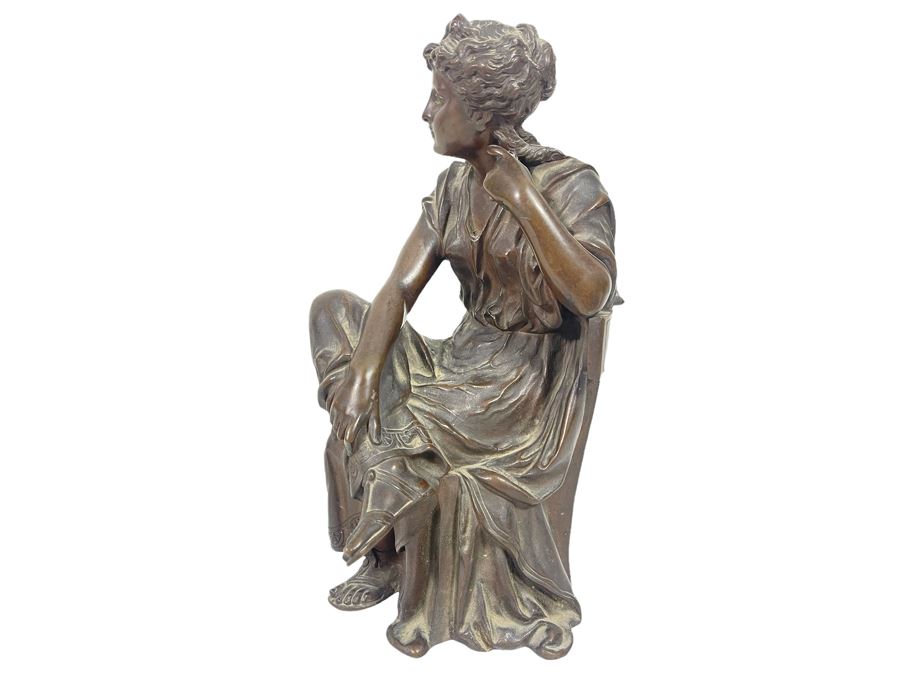 Antique Leon Pilet Bronze Sculpture Signed L. Pilet 9H [Photo 5]