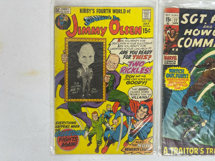 (4) Vintage Comic Books: Shazam!, Teen Titans, Superman’s Pal Jimmy Olsen, Sgt. Fury [Photo 3]