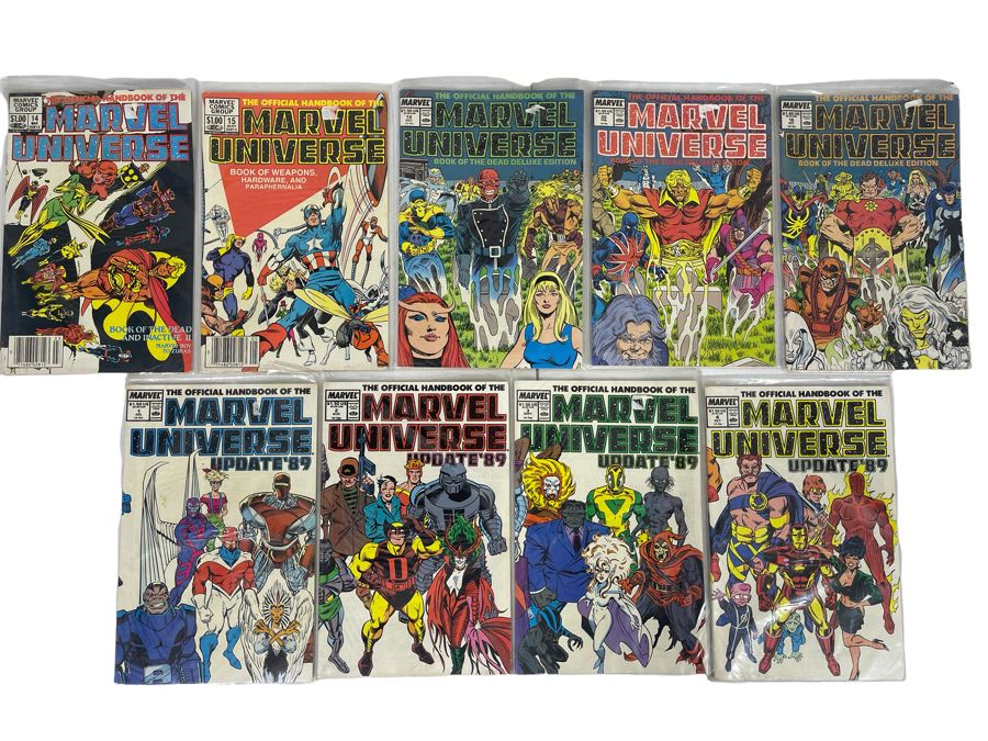 (9) Collection Of Vintage Marvel Universe Comic Books [Photo 1]