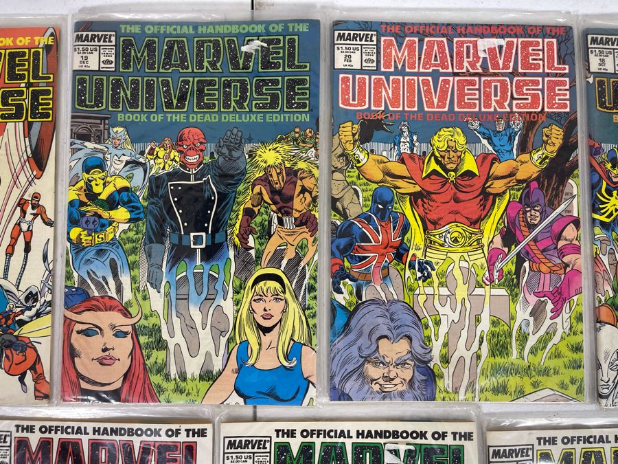 (9) Collection Of Vintage Marvel Universe Comic Books