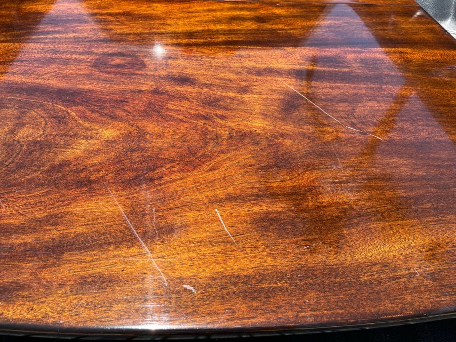 Mahogany Double Pedestal Dining Table With Six Chairs 42W X 62L X 29.5H [Photo 15]