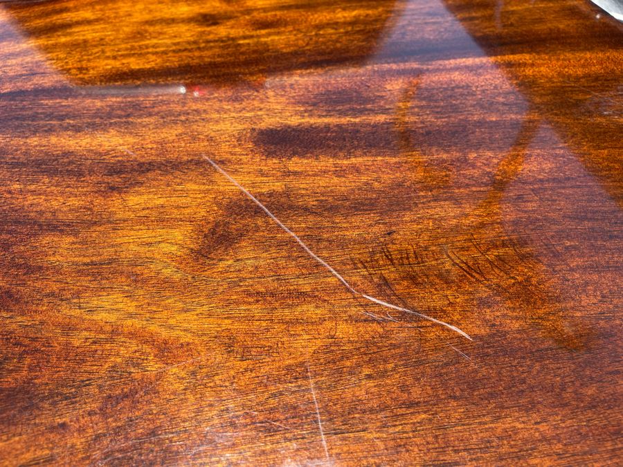 Mahogany Double Pedestal Dining Table With Six Chairs 42W X 62L X 29.5H [Photo 16]