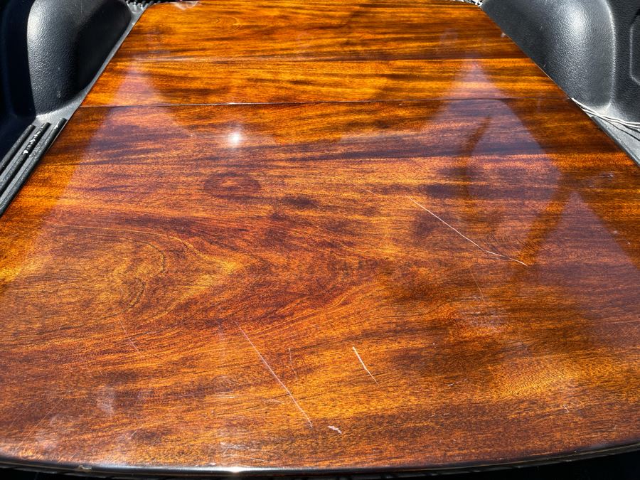 Mahogany Double Pedestal Dining Table With Six Chairs 42W X 62L X 29.5H [Photo 14]