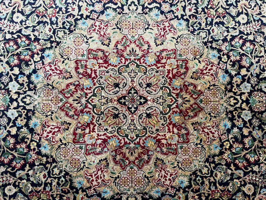 Signed Large Hand Knotted Persian Area Rug 97' X 124' [Photo 11]