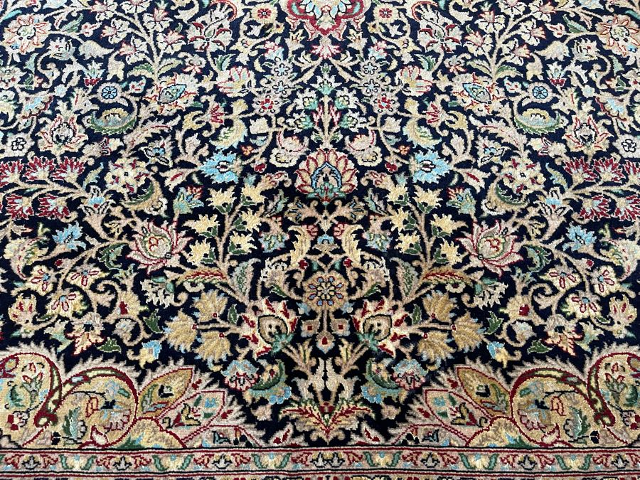 Signed Large Hand Knotted Persian Area Rug 97' X 124' [Photo 8]