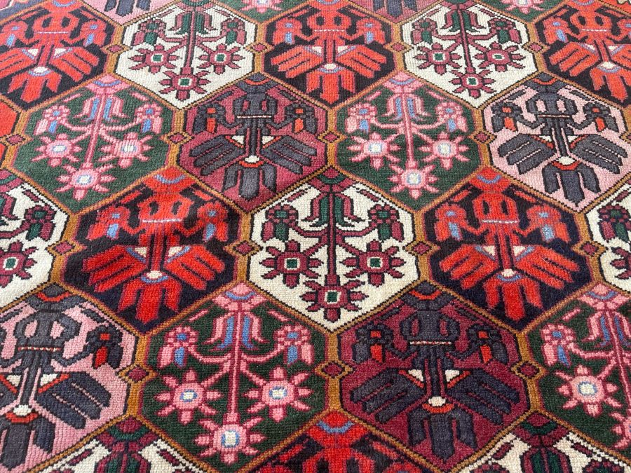 Signed Hand Knotted Persian Area Rug From Iran 78” X 115” [Photo 7]