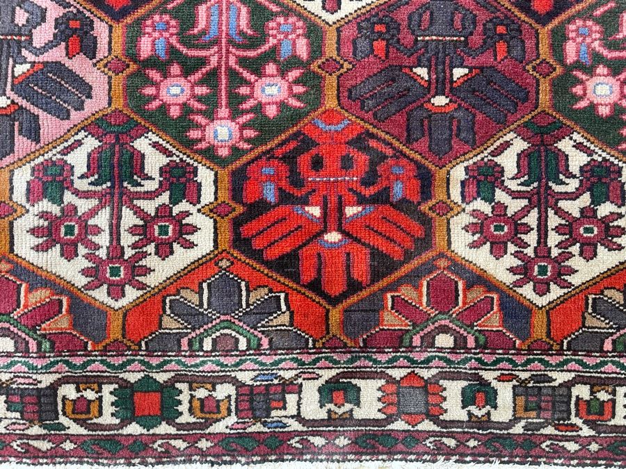 Signed Hand Knotted Persian Area Rug From Iran 78” X 115” [Photo 6]