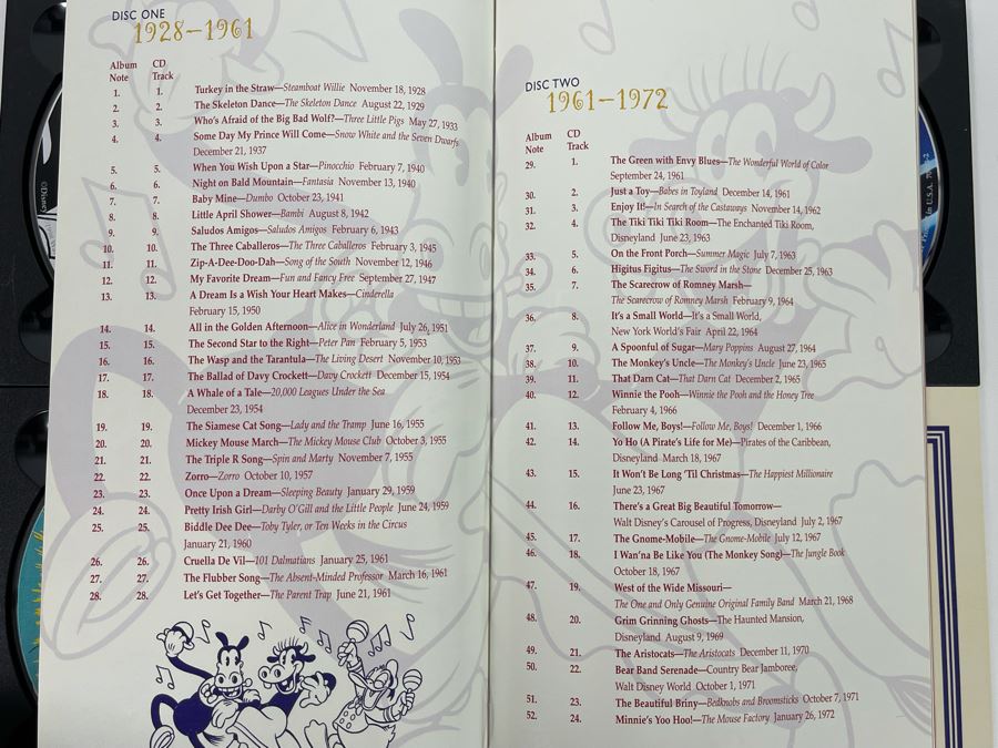 Limited Edition Disney’s 75 Years Of Music & Memories Music Cds And Book Box Set [Photo 5]