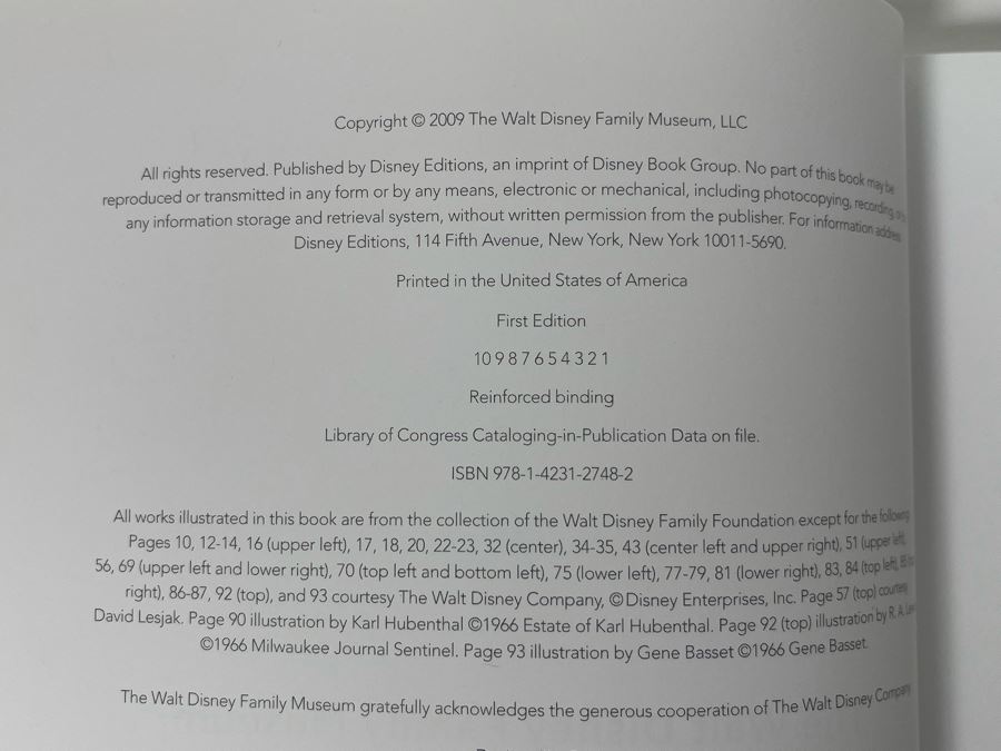 First Edition Hardcover Book The Walt Disney Family Museum 2009 [Photo 5]