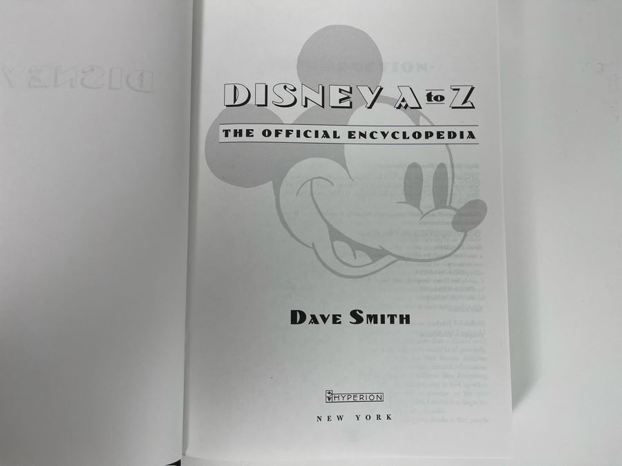 First Edition Hardcover Book Disney A To Z 1996 [Photo 3]
