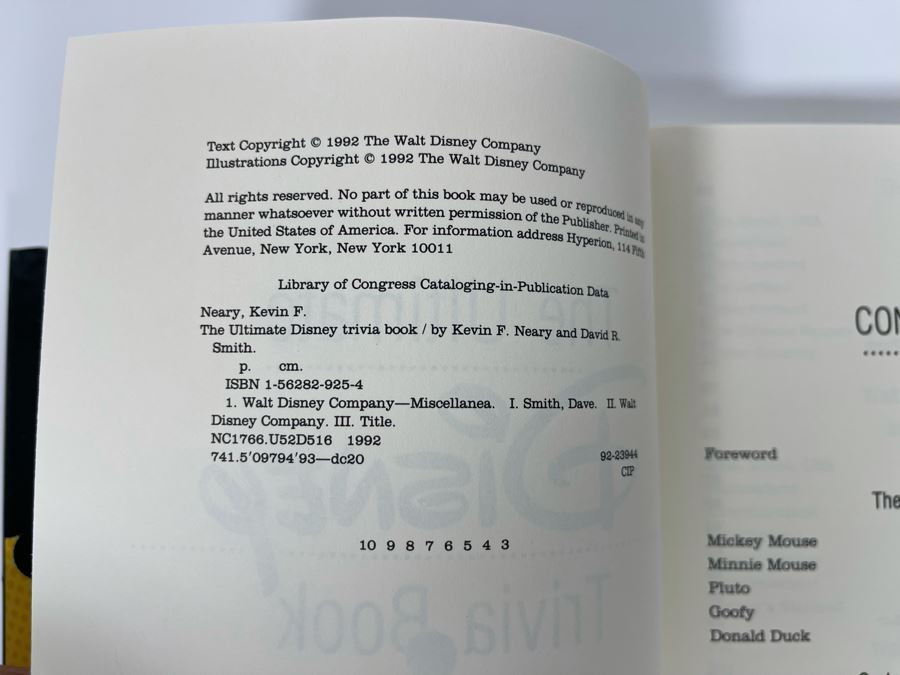 Pair Of Disney Books: Little-Known Facts About Disneyland And The Ultimate Disney Trivia Book [Photo 8]