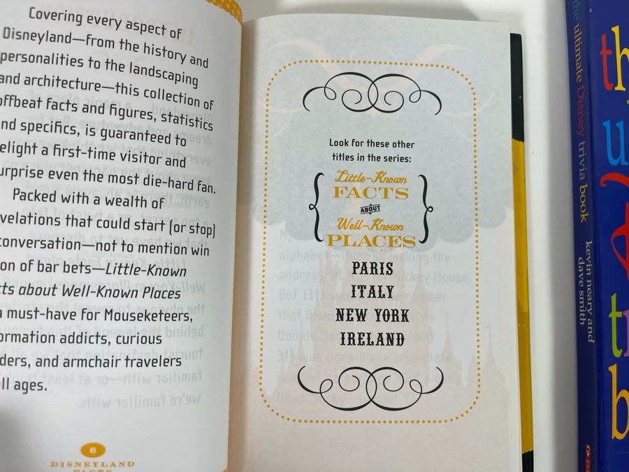 Pair Of Disney Books: Little-Known Facts About Disneyland And The Ultimate Disney Trivia Book [Photo 4]