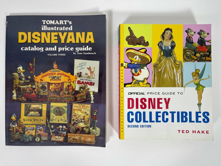 Pair Of Disney Books: Tomart’s Illustrated Disneyana Catalog And Price Guide And Official Price Guide To Disney Collectibles [Photo 1]