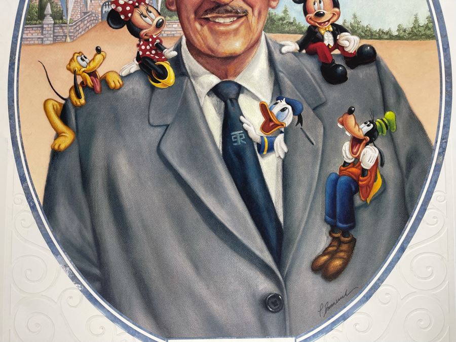 Hand Signed Limited Edition Lithograph Walt Disney’s 100th Birthday Cast Member 18.5 X 23 [Photo 4]