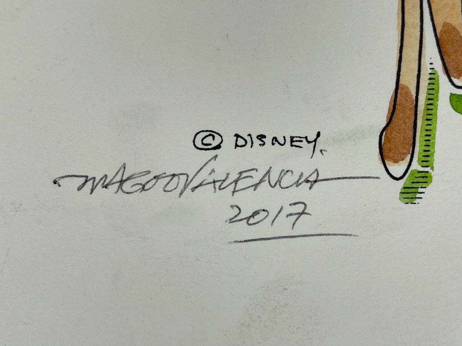 Original Disneyland Watercolor Pen And Ink Drawing Of New Orleans Square Haunted Mansion Disney Attraction By Magoo Valencia 2017 12 X 16 [Photo 8]